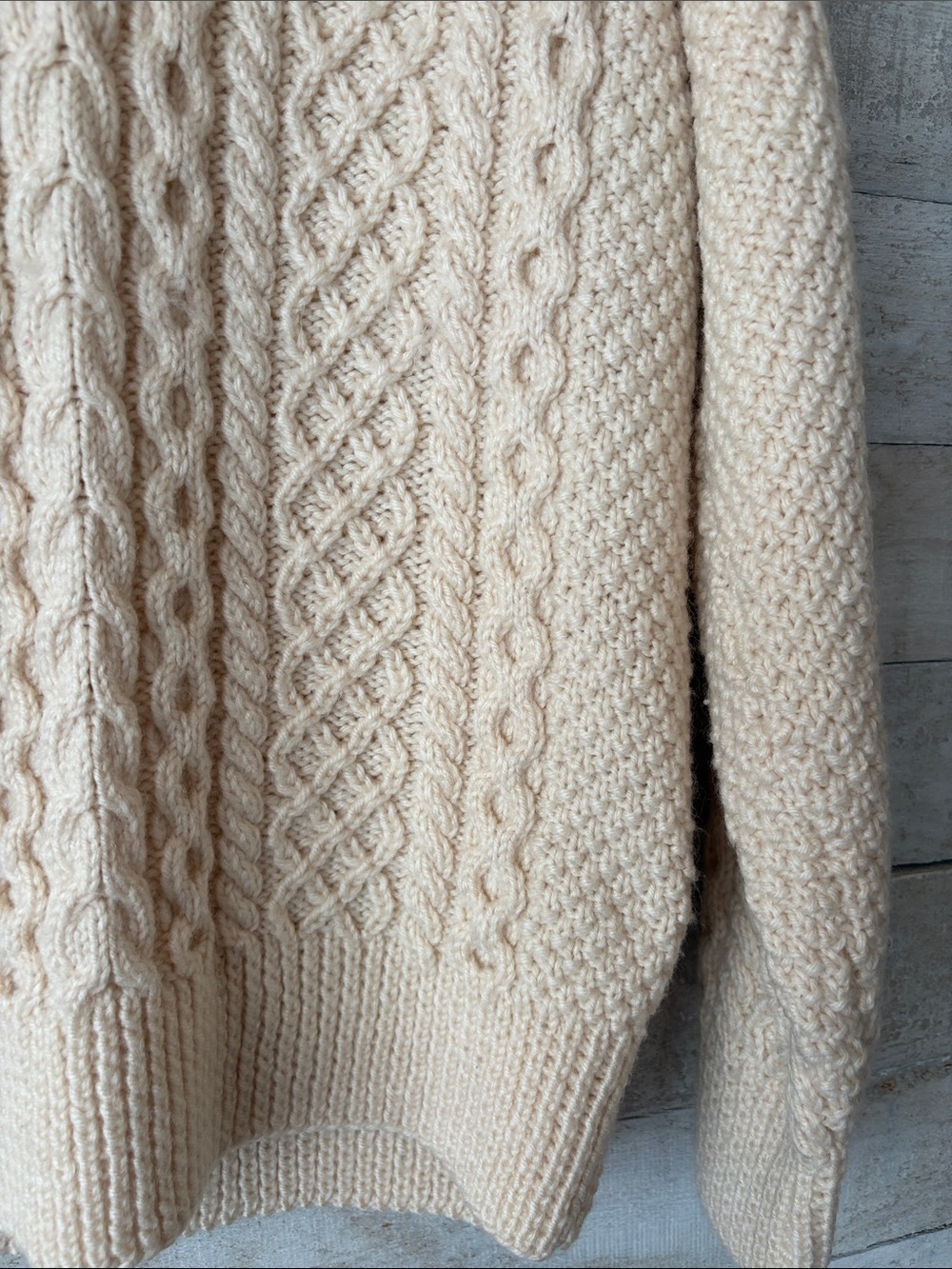 Traditional Fisherman Knit Sweater– A Story Told in Stitches - Picture 7 of 9